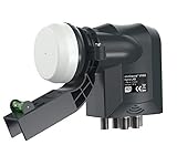 ✔️Universal: se envía completo con cuello para adaptarse a un plato MK4, estos LNB's de calidad también se ajustan a un plato estándar con collar de 40 mm. También incluye un práctico nivel de espirales integrado para un fácil posicionamiento.
