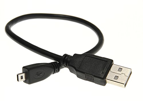 Photecs® USB UC-E6 Kabel/Datenkabel/Ladekabel, kurz, USB-Kabel nach proprietärem Nikon-Standard gefertigt, schwarz, 30cm...extra kurz, z.B. für Verbindung von Nikon-DSLR zu WLAN-Router
