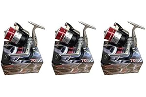 REDWOODTACKLE LINEAEFFE SEA FISHING VIGOR SILK 70 BEACH/PIER REELSWITH LINE REEL X 3