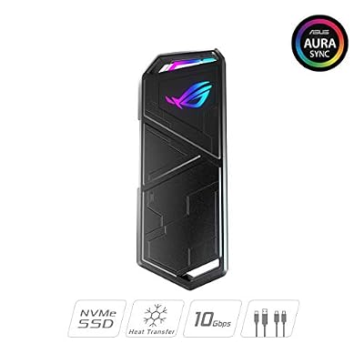 ASUS - ROG Strix Arion - Boîtier SSD M.2 NVMe, USB 3.2 Gén.2 (Type-C) à 10 Gb/s, Dual USB-C