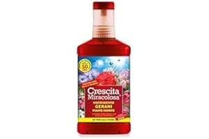 WEBMARKETPOINT Miracolosa crescita dei gerani con il prodotto da 750 ml