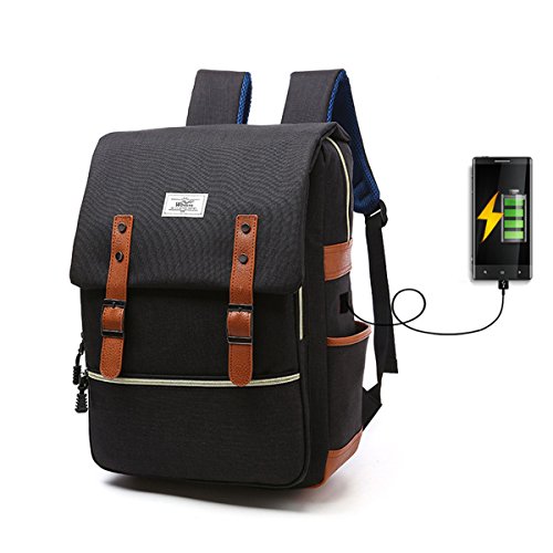 Business Rucksack  Tezoo USB Laptop Rucksack Herren 15 6 Zoll Wasserdicht Anti-Diebstahl Notebook Tasche Damen Reisetasche Schulrucksack f  r Arbeit O