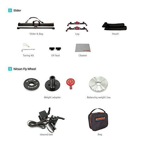 Konova Nitsan Flywheel with K2 100cm Slider (Include Slider)