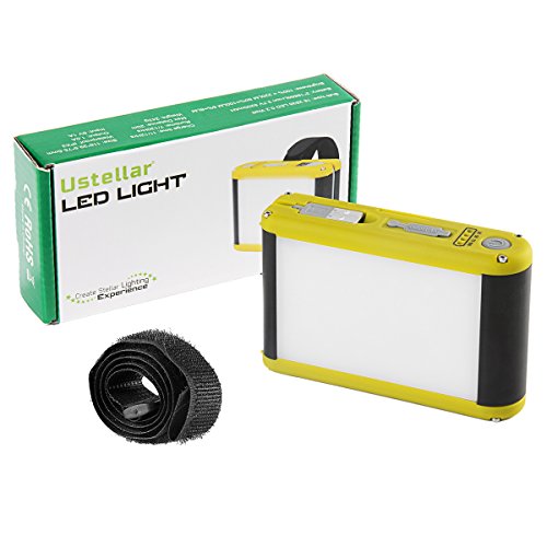 Ustellar LED Camping Lampe USB Wiederaufladbare Camping Laterne, 5200mAh Powerbank mit USB-Kabel, 3 Leuchtmodi Dimmbar, LED Campinglampe Arbeitsleuchte für Reise, Wandern, Zelte, Zuhause, LED Arbeitsleuchte - 7