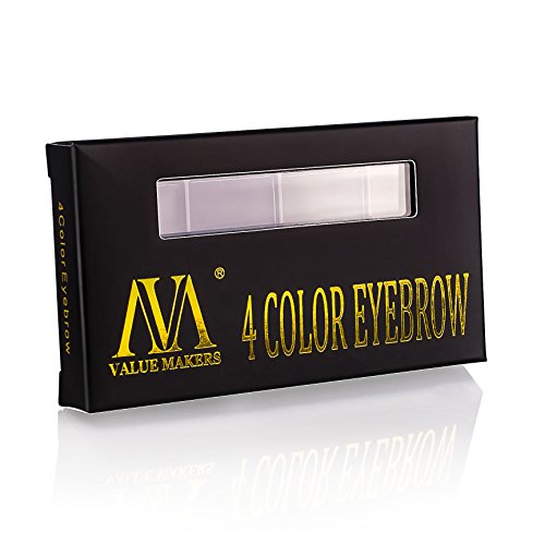 VALUE MAKERS® 4 Farben Augenbrauen-Puder-Paletten mit dem Gel (02) - 6