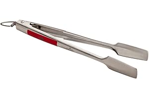 Char-Broil 140 584 Poignée confort pinces à grillades, acier inoxydable.