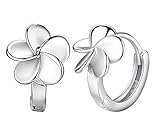 Hosaire Pendientes de plata de flores esmerilado Moda Muchachas de las Mujeres Pendientes de Botón Nuevo Estilo para Mujeres de la Joyería Accesorios 2017