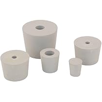 Gummistopfen Mit 9mm Loch - Für Gärröhrchen 25-31mm (1 Stück)