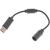 perfk 23cm USB Breakaway Kabel mit Stolperschutz für Microsoft Xbox 360 Wired Controller