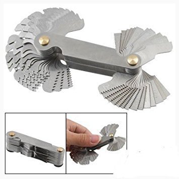 SODIAL(R) Galga de Roscas Metrico Whitworth Herramienta de Medicion