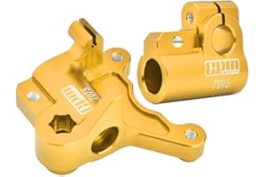 GPM Racing Aluminium 7075 Fork Lug Set for LOSI 1:4 Promoto-MX Motorcycle Dirt Bike RTR FXR LOS06000 LOS06002 Upgrade Parts - Gold