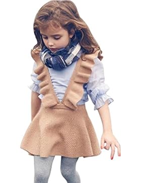 Amlaiworld Baby kleid Mädchen Niedlich Stricken band kleider mode Kleinkind bunt warm röcke,1-6 Jahren