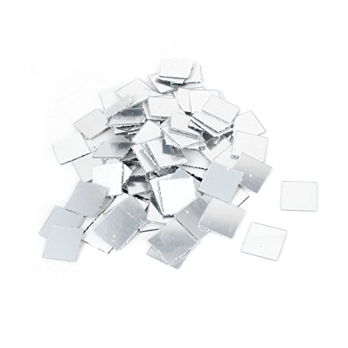 sourcingmap® 3D Wandaufkleber Mosaik-spiegel Wohnzimmer Kunst Aufkleber 2cmx2cm 100 teile