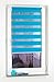 Produktbild 1PLUS Duo Rollo MINI Doppelrollo, 160 x 80 cm, Montage ohne Bohren in verschiedenen Farben (Blau)
