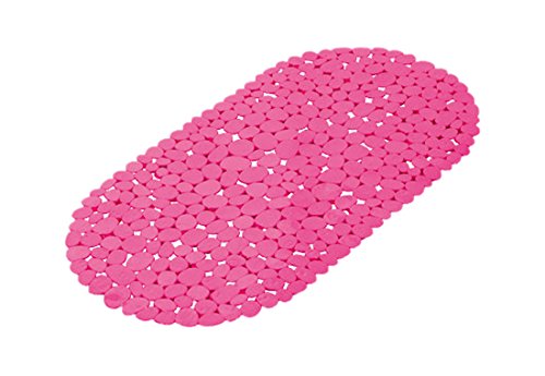 Douceur d'Intérieur Badewannenmatte in Kieseloptik, 69 x 36 x 1 cm fuchsia