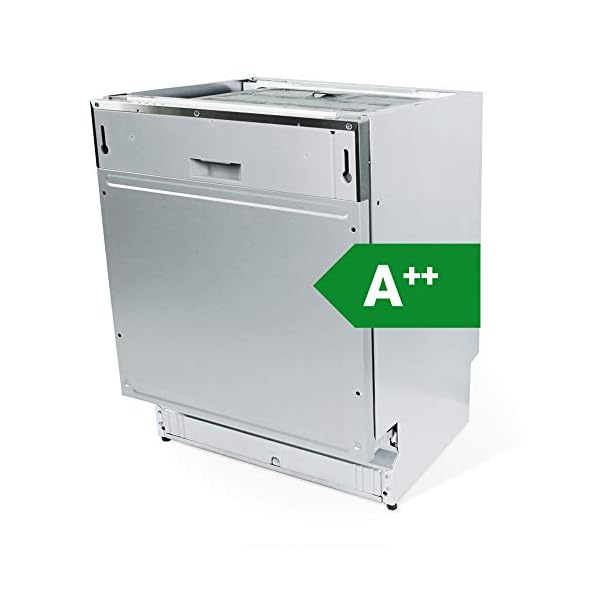 Vollintegrierbarer Geschirrspüler (60cm, Edelstahl, A++, 259kWh/Jahr, AquaStop, Höhenverstellbar Oberkorb, 6 Spülprogramme, Selbstreinigend, LED) GS60VI - KKT KOLBE