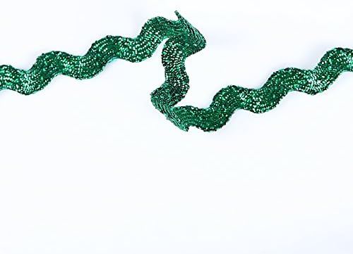 Metallic Glitter Ric Rac 6mm Ribbon Trimming Braid. Crafts, Home Décor, Apparel. Glitzy Costume Accessory, 9 Colours. Neotrims