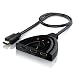 Produktbild CSL - Full HD HDMI Switch / 3 Port HDMI Umschalter automatisch | 3D, CEC, ARC | 36 Bit Deep Color | Dolby True HD | 3D ready / Full HD 1080p Auflösung