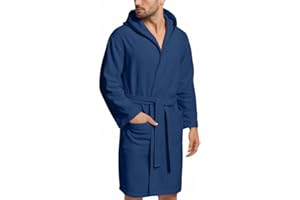 NARCISO - Accappatoio Uomo Donna Microfibra Economico con Tasche Cappuccio e Cintura, Ideale per Casa, Viaggio, Palestra, Tessuto Morbido e Comodo, Taglie dalla S alla XXL