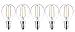 Produktbild 5 x Attralux LED Classic P45 Tropfen / E14 / Glühfaden-LED / Verbrauch 4W ersetzt 40W / 2700K / Warmweiß / 470 Lumen / EEK A++ / 15.000h / nicht dimmbar
