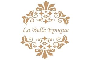 TODO-STENCIL Pochoir Déco Vintage composition 033 Belle époque Dimensions approximatives : taille du pochoir : 20 cm x 20 cm, taille du motif : 14,5 cm x 17,3 cm