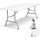 edihome Folding Table 180 x 68 x 74 cm for Dining Room, Camping, Garden and Catering &ndash; Sturdy Portable Table for Indoor and O