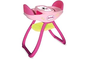 Smoby - 024143 - Accessoire pour Poupée - Chaise Haute Jumeaux - Minnie