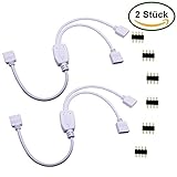 1 a 2 Splitter Cable para SMD 5050/3528/2835 RGB color luces de tira LED