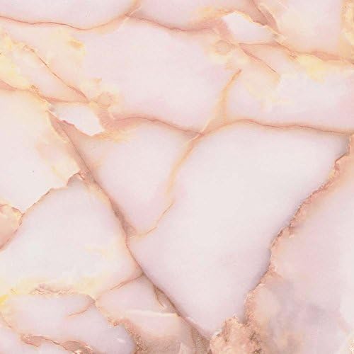 PVC Self-adhesive Marble Wallpaper White Jade Granite Wall Stickers Grey Black Khika 61*500cm (Yellow)