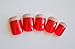 J and J Beauty 24 Full Cover False Nails with Glue and Adhesive Tabs - Ruby Red with Silver Tip