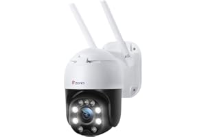 ctronics 3G/4G LTE SIM Telecamera da Esterno con Visione Notturna a Colori 20m, FHD 1080P PTZ Telecamera Sorveglianza Pan 355°/Tilt 90°, Auto Tracking, Rilevazione Umana(NO Wi-Fi)