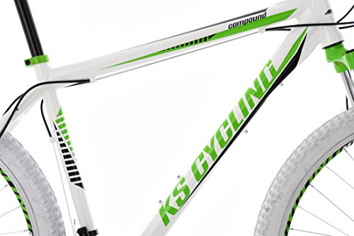 KS Cycling Mountainbike Twentyniner Compound RH 51 cm KS Cycling Fahrrad, Weiß-Grün, 29 - 5