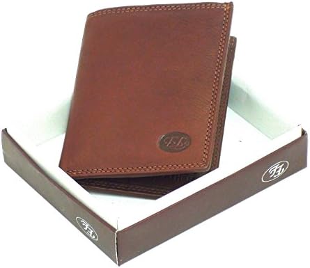 Euro Leather Quality Small Soft Leather Wallet Credit Cards - Size: 104(h) x 78(w) x 10(d) mm  - Cognac