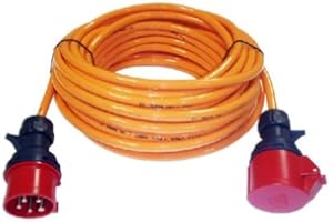 ETF CEE Starkstromkabel 50m 400V / 16A CEE-Verlängerung Verlängerungskabel PUR H07BQ-F 5x2,5mm² IP44