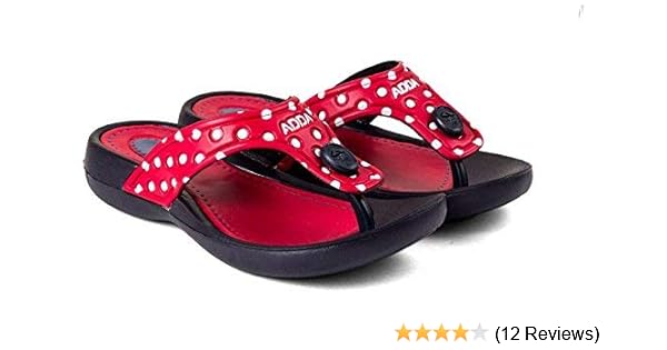 adda red slippers