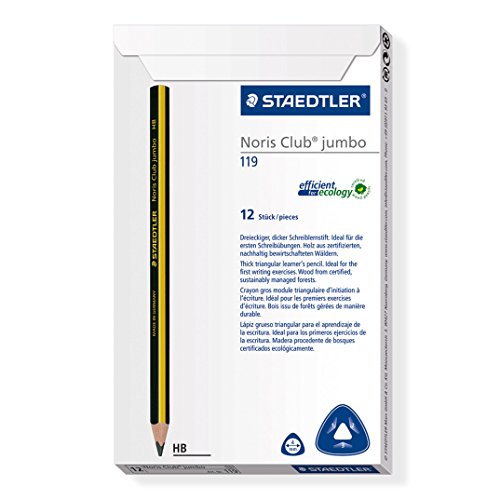 Staedtler Noris 119 Triplus Jumbo Schreiblernstift (Härtegrad HB) 12 Stück