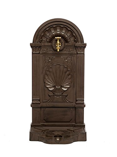 Standbrunnen 83cm Waschbecken Alu Brunnen Waschplatz Wandbrunnen antik Stil - 2