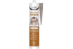 ARA CHOICE Bond It Lami-Mate Timber & Laminate Sealant Wood Floor Gap Joint Filler EU3 Laminates Flooring Windows Parquet Silicone 310ml (Light Oak, 310ml)