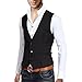 Bregeo Fashion Black V Neck Waistcoat RS.1300.00