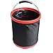 Produktbild Cotangle Faltbarer Eimer 12L (3.17Gallon) zusammenklappbare Runde Kunststoffeimer, Größe 10.6 Zoll X 9.8 Zoll (Balck)