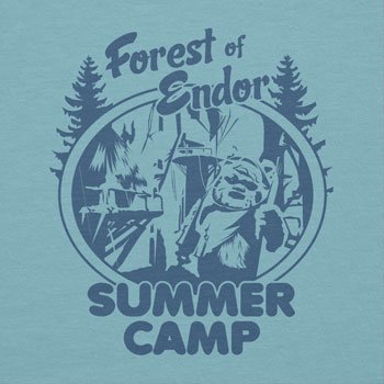 NERDO-Forest-of-Endor-Summer-Camp-Damen-T-Shirt-Gre-XL-hellblau
