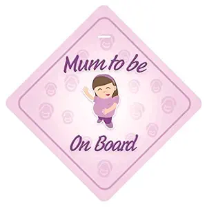CVANU Mum to be on Board Safty Windows Car Sticker (Pack of 2) CV-140