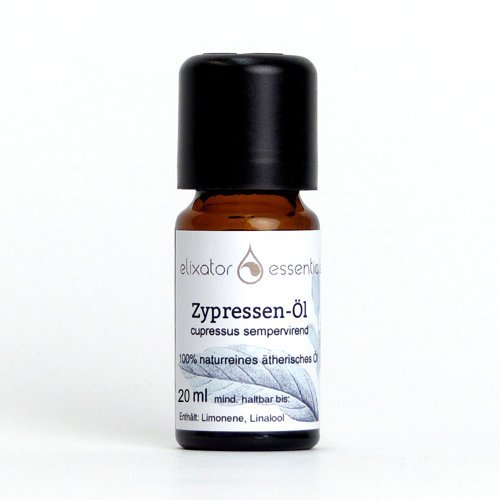 Preisvergleich Produktbild Zypressen-Öl, Elixator Essentials - 100% naturreines ätherisches Öl, 20 ml