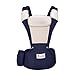 Produktbild AOLVO Babytrage mit Hüftsitz, 9-in-1, Baby-Hüftgurt, Baby-Hüftsitz-Tragetasche, Kleinkindhocker für alle Jahreszeiten, weiches Baby-Tragetuch mit Speicheltuch, Taillenpackung Marineblau