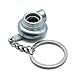 Produktbild WaterwoodKreative Autoteile Modelle Spinning-Turbo-Turbolader Keychain Schl¨¹sselanhnger Ring-Matte Silver