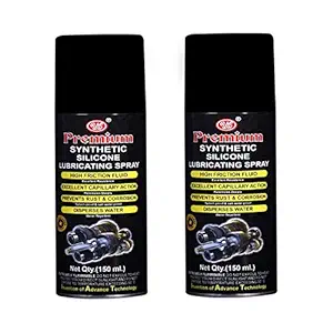 UE Premium Synthetic Silicone Lubricant Spray - 150 ML (Pack of 2)