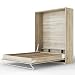 Produktbild SMARTBett Standard 160x200 Vertikal Eiche Sonoma Schrankbett | ausklappbares Wandbett, ideal geeignet als Wandklappbett fürs Gästezimmer, Büro, Wohnzimmer, Schlafzimmer