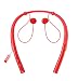 Produktbild Bluetooth Kopfhörer - kabelloser Nackenbügelkopfhörer Sweatproof Sport Headset Magnetische Ohrhörer mit integriertem Mikrofon für das Training im Fitnessstudio Laufen Radfahren Klettern - Rot