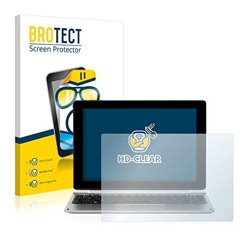 2x BROTECT HD-Clear Displayschutzfolie Medion Akoya E1239T (MD 60195) Schutzfolie Folie - Klar, Anti-Fingerprint