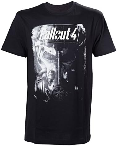 FALLOUT 4 Men's Brotherhood of Steel Short Sleeve T-Shirt, Black, Large